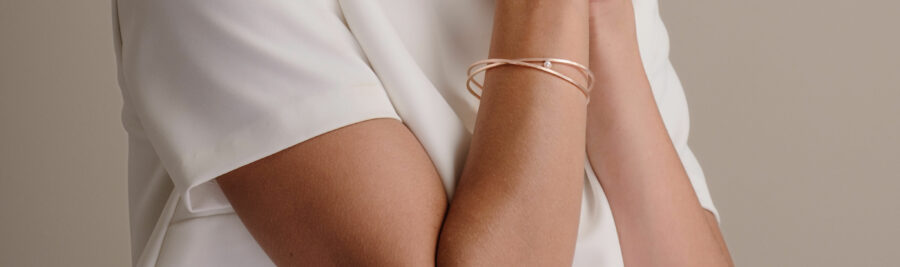 Armband 2 ovalen parel